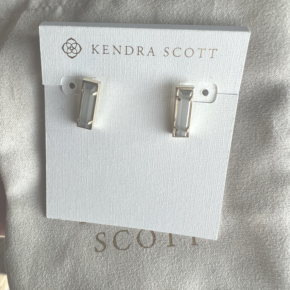 Kendra Scott Lady Bar Gold/Grey Earrings